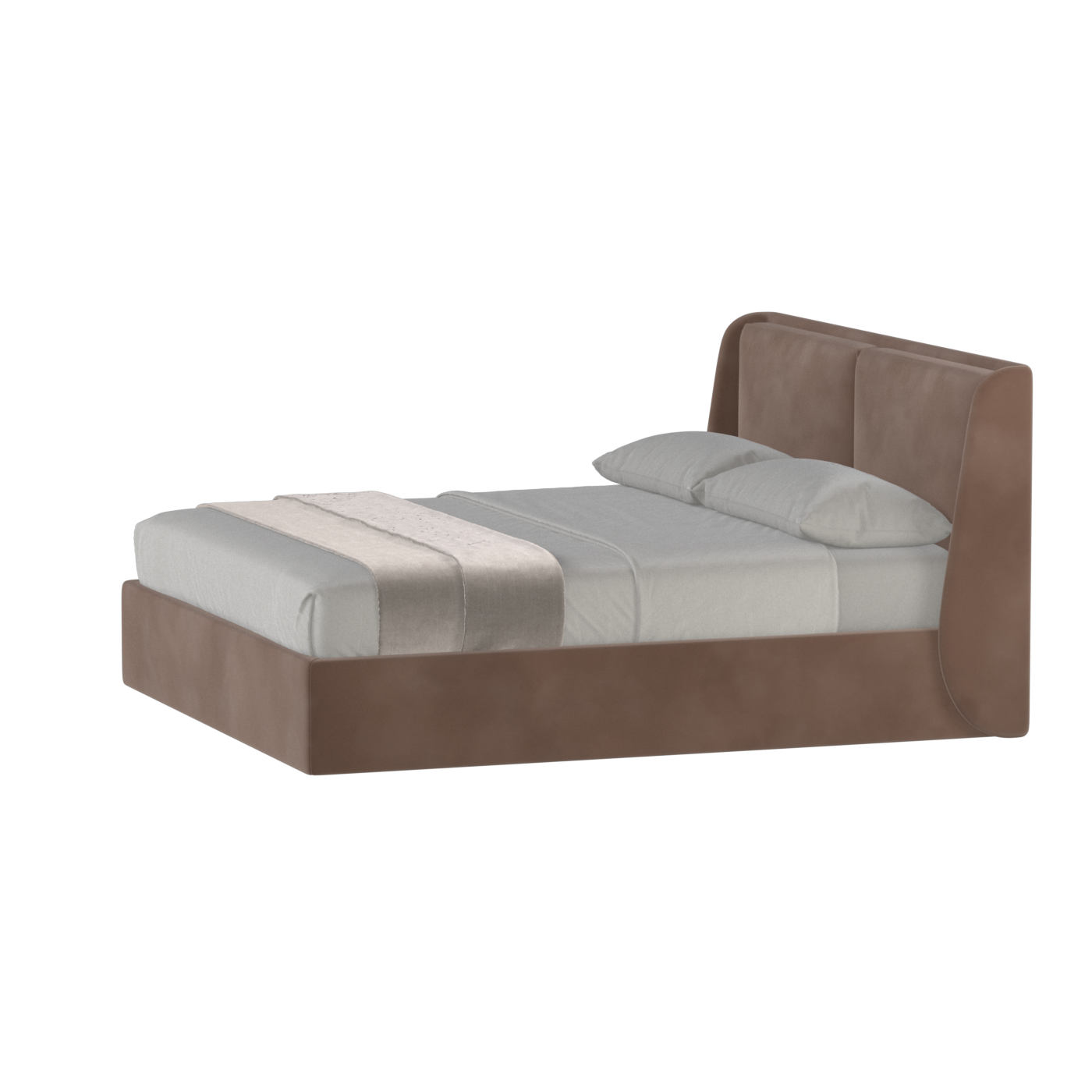 Bett mit weichem Kopfteil Ruby