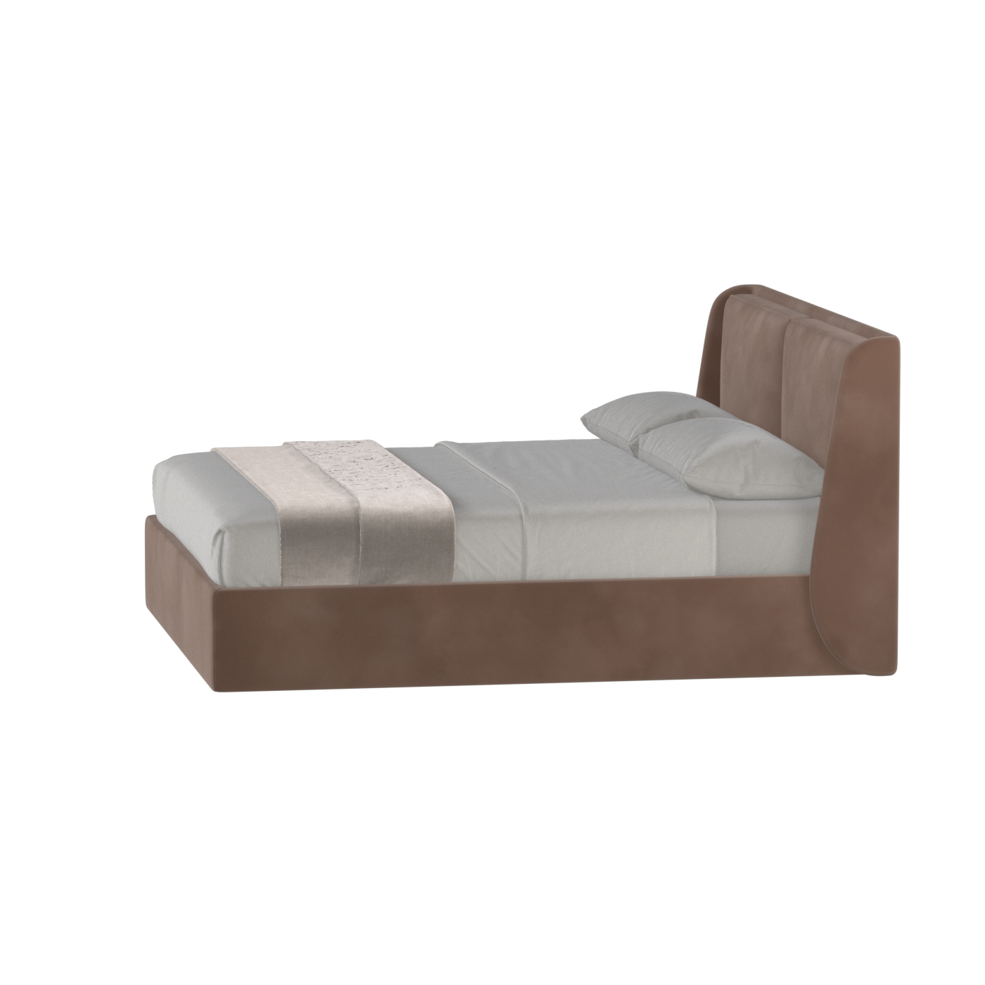 Bett mit weichem Kopfteil Ruby