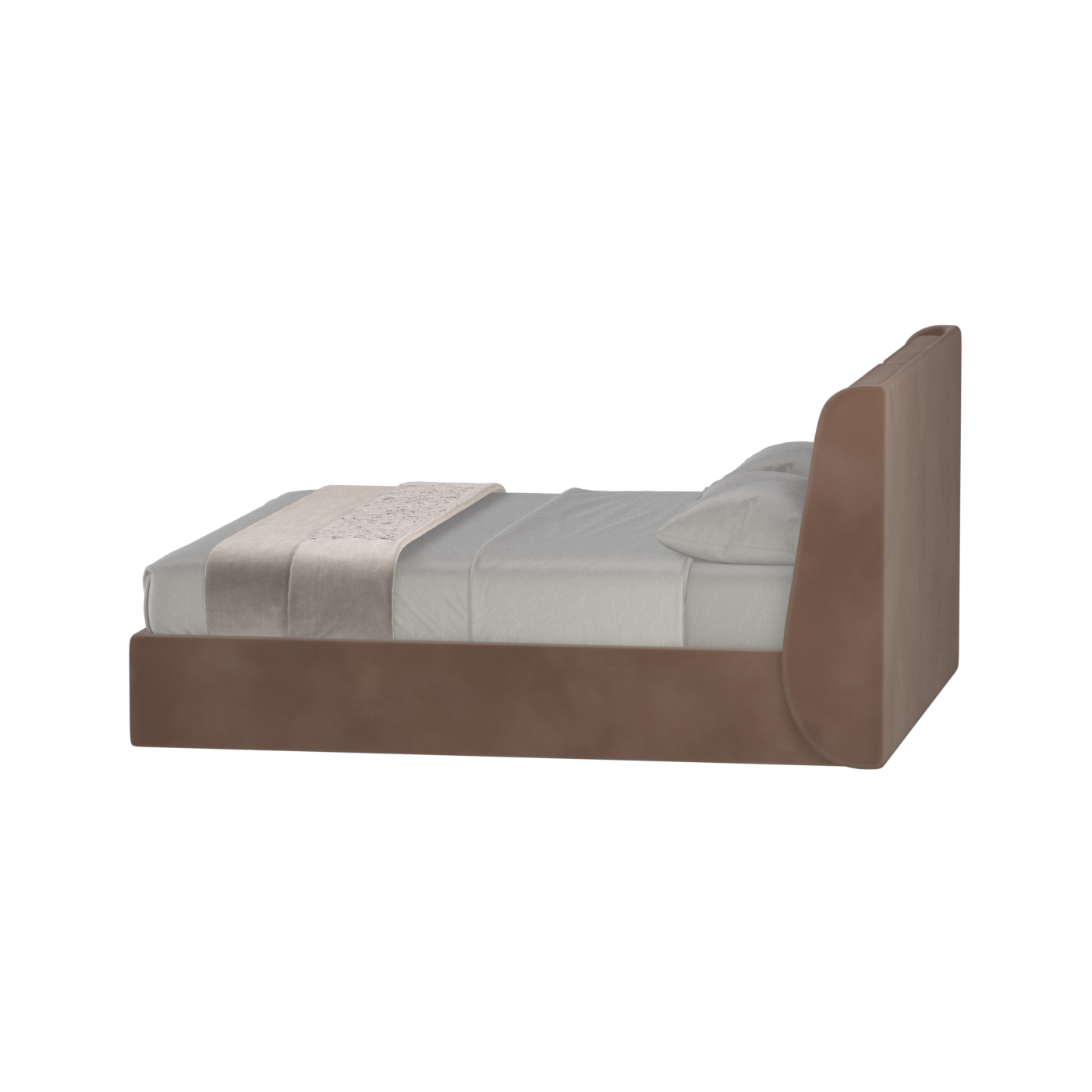 Bett mit weichem Kopfteil Ruby