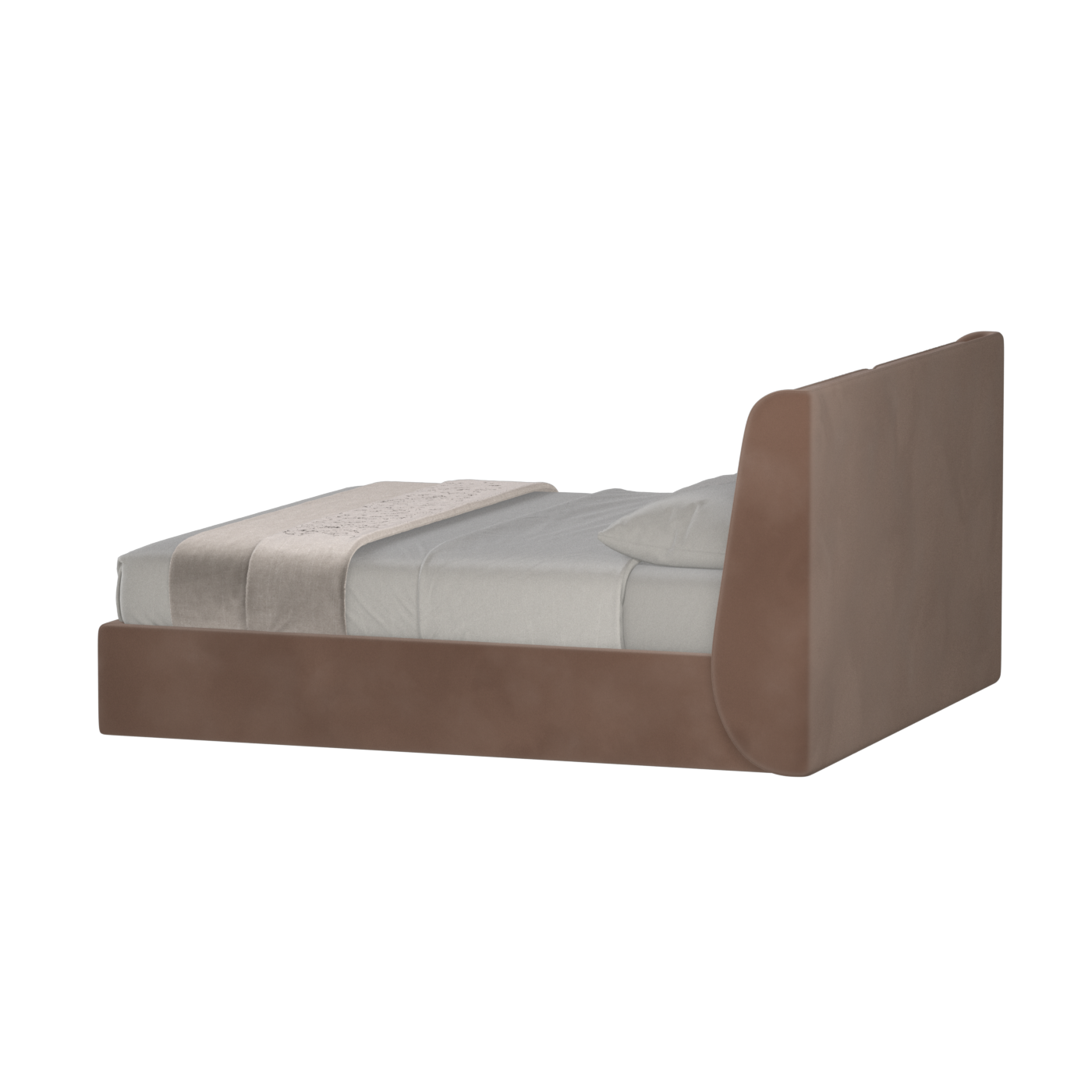 Bett mit weichem Kopfteil Ruby