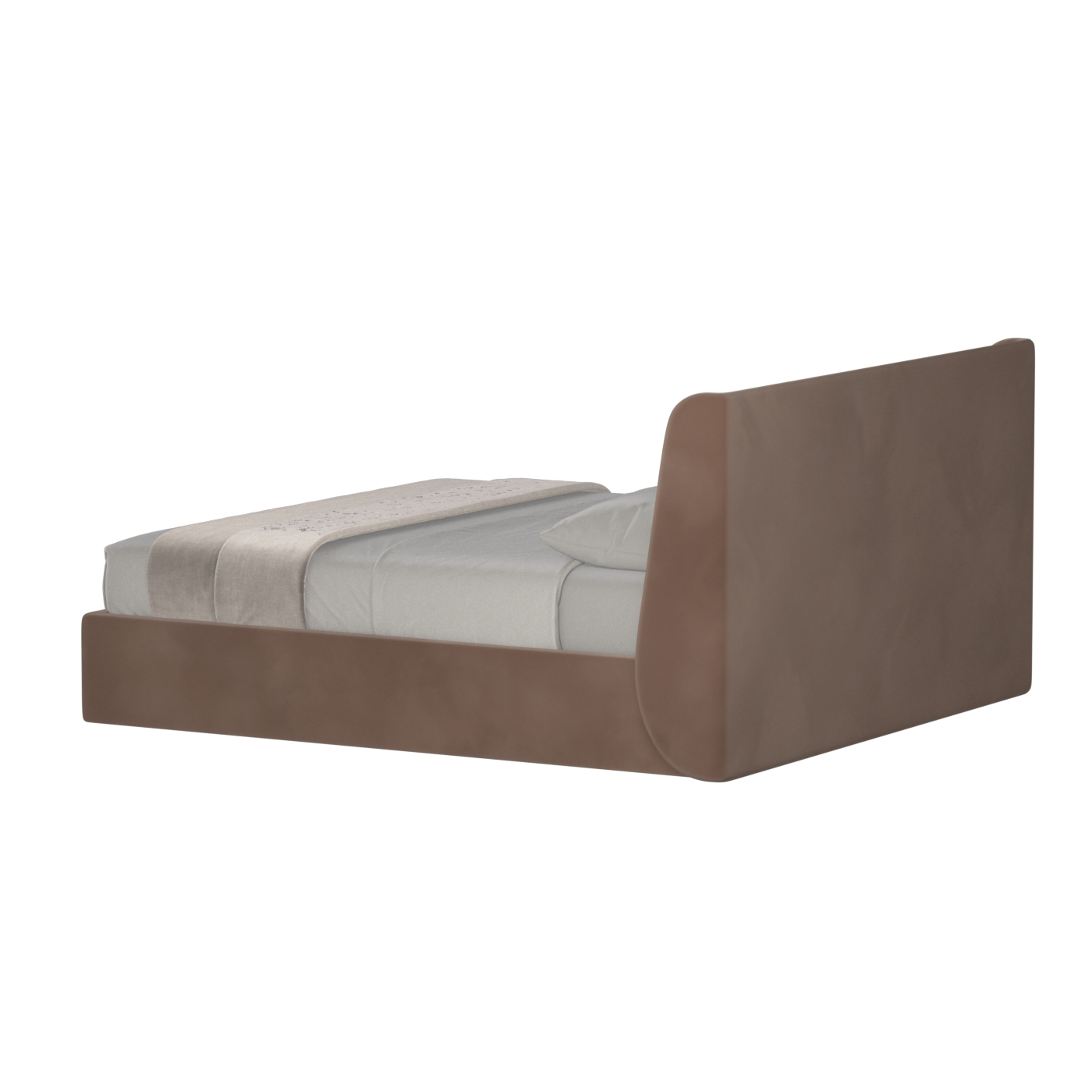 Bett mit weichem Kopfteil Ruby
