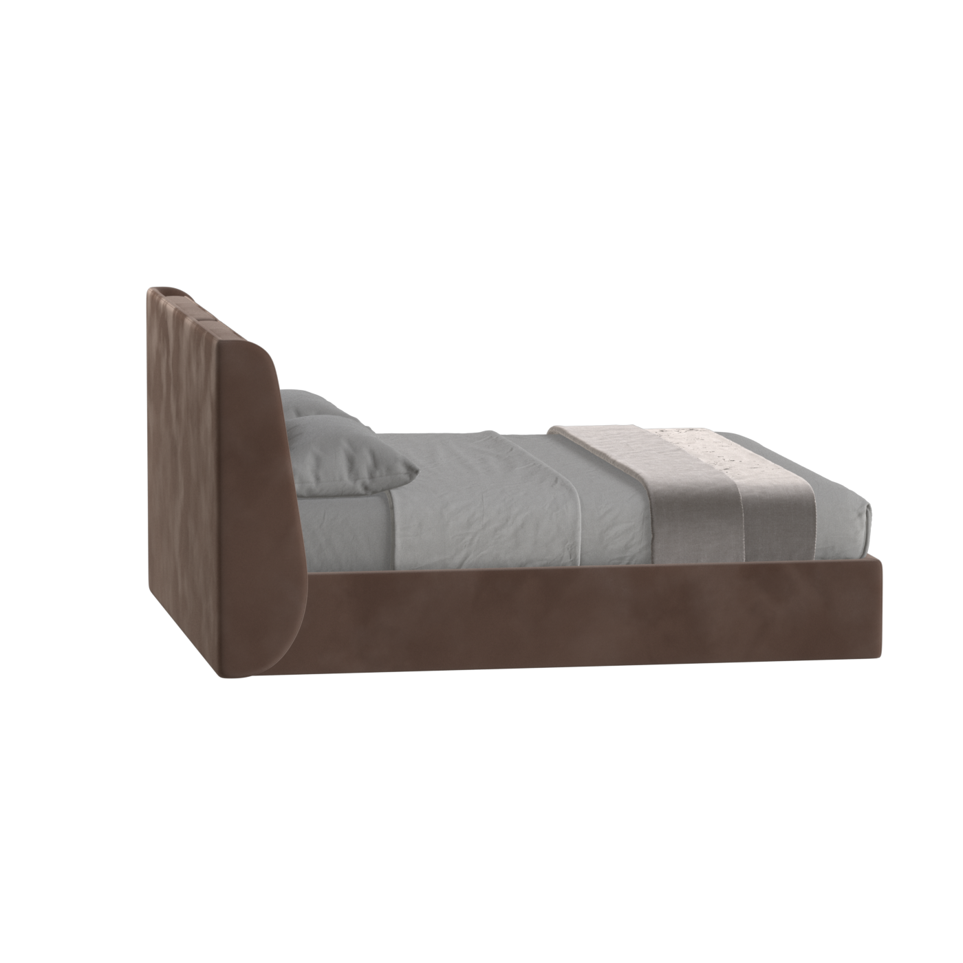 Bett mit weichem Kopfteil Ruby