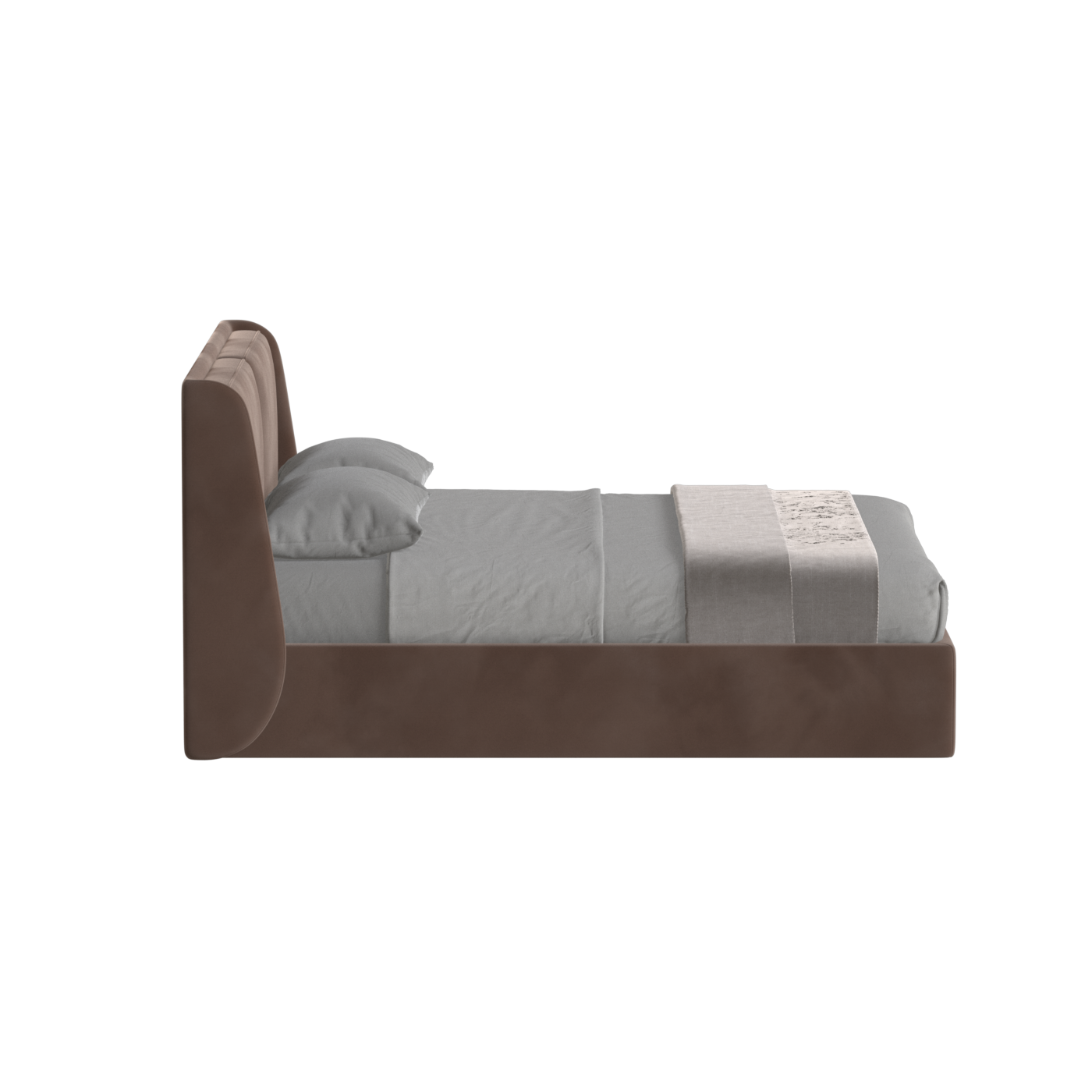 Bett mit weichem Kopfteil Ruby