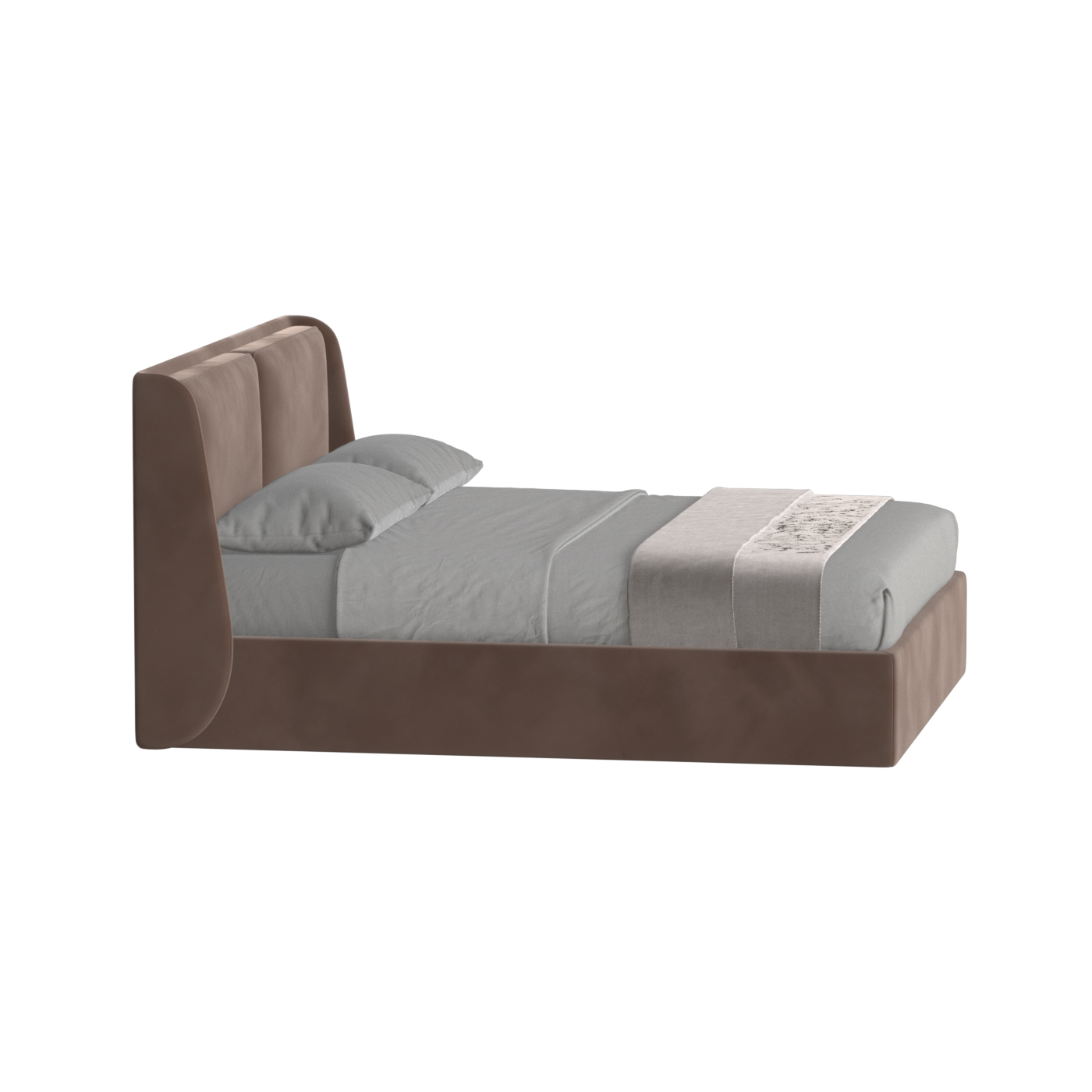 Bett mit weichem Kopfteil Ruby