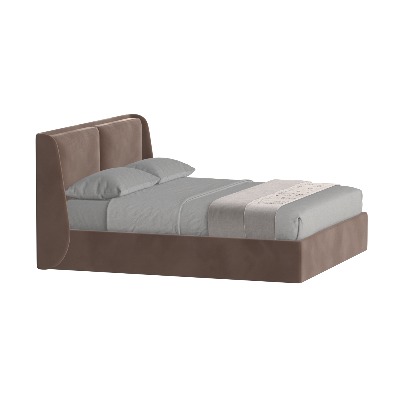 Bett mit weichem Kopfteil Ruby
