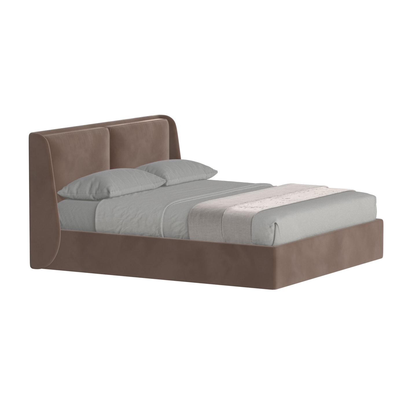 Bett mit weichem Kopfteil Ruby
