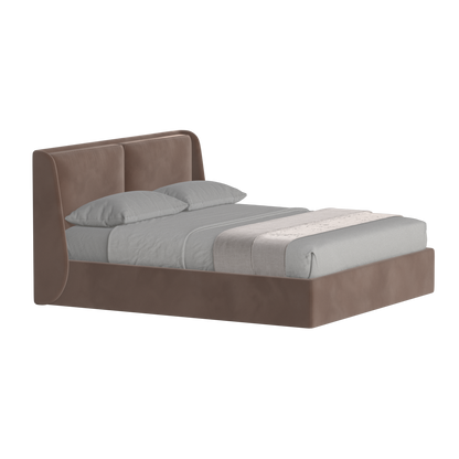 Bett mit weichem Kopfteil Ruby