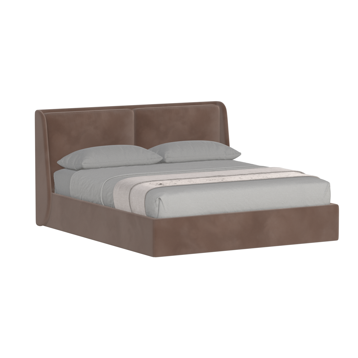 Bett mit weichem Kopfteil Ruby