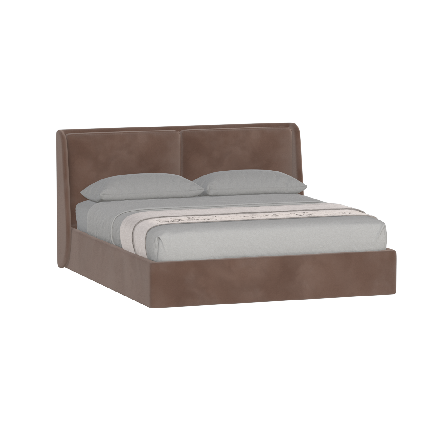 Bett mit weichem Kopfteil Ruby