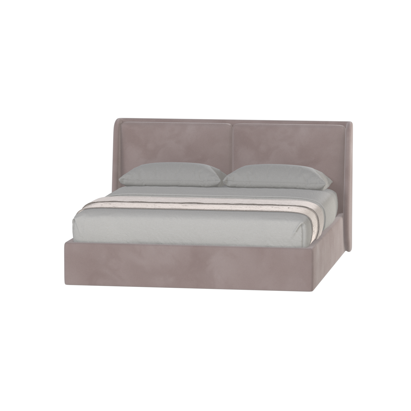 Bett mit weichem Kopfteil Ruby