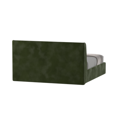 Lit double rembourré Ruby en tissu haut de gamme