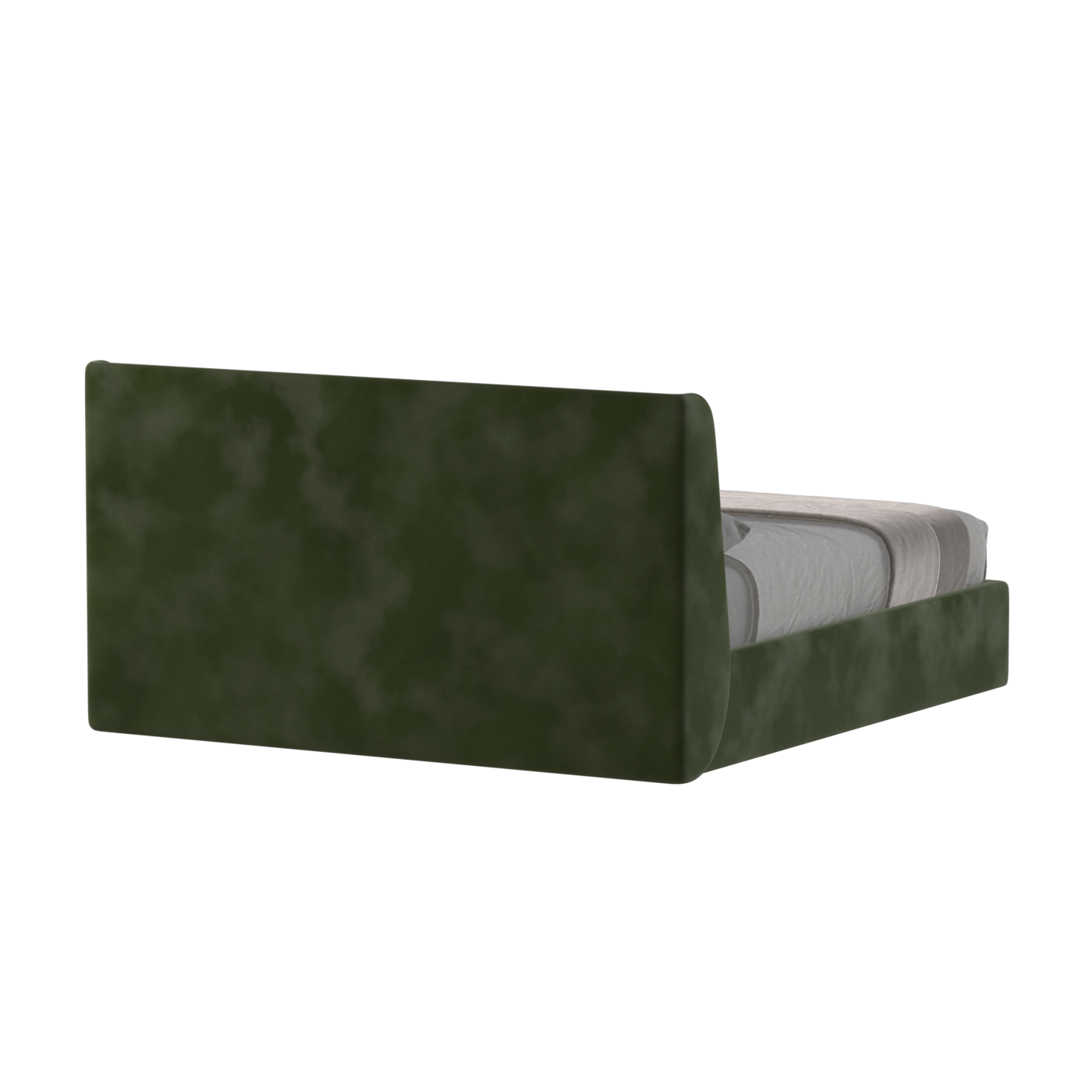 Lit double rembourré Ruby en tissu haut de gamme