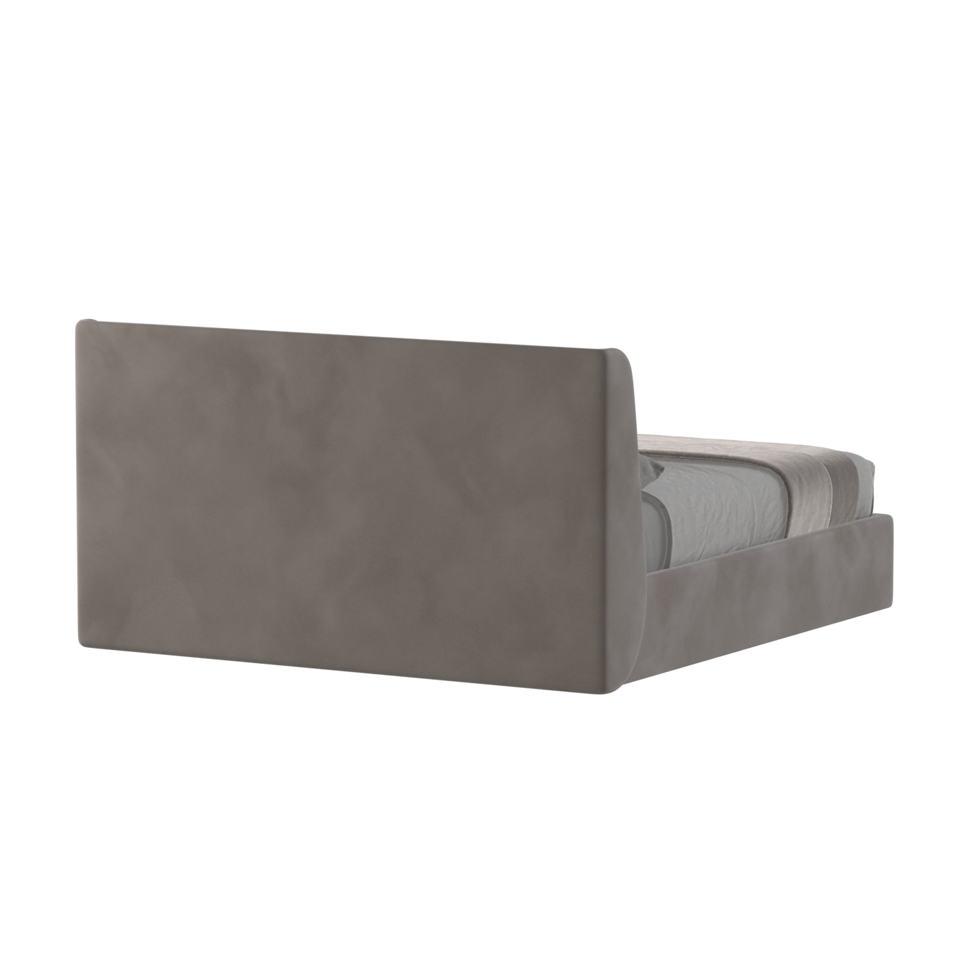 Lit double rembourré Ruby en tissu haut de gamme