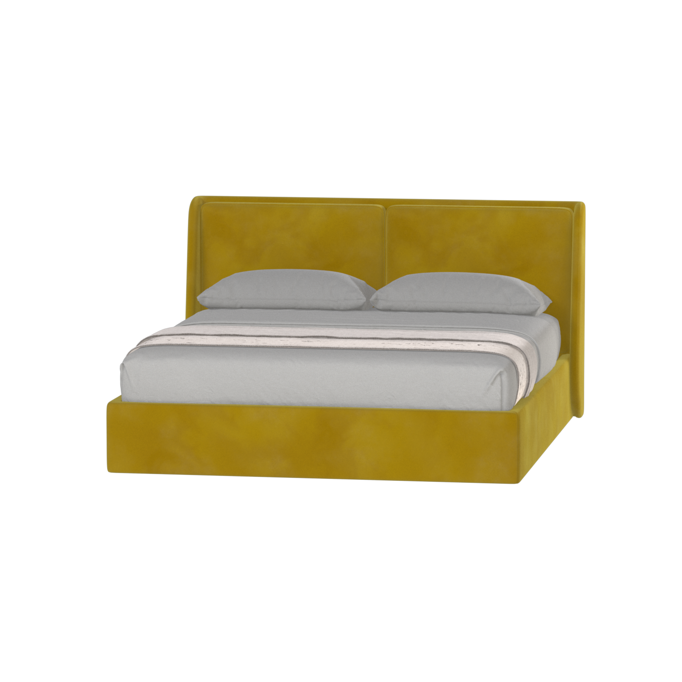 Bett mit weichem Kopfteil Ruby