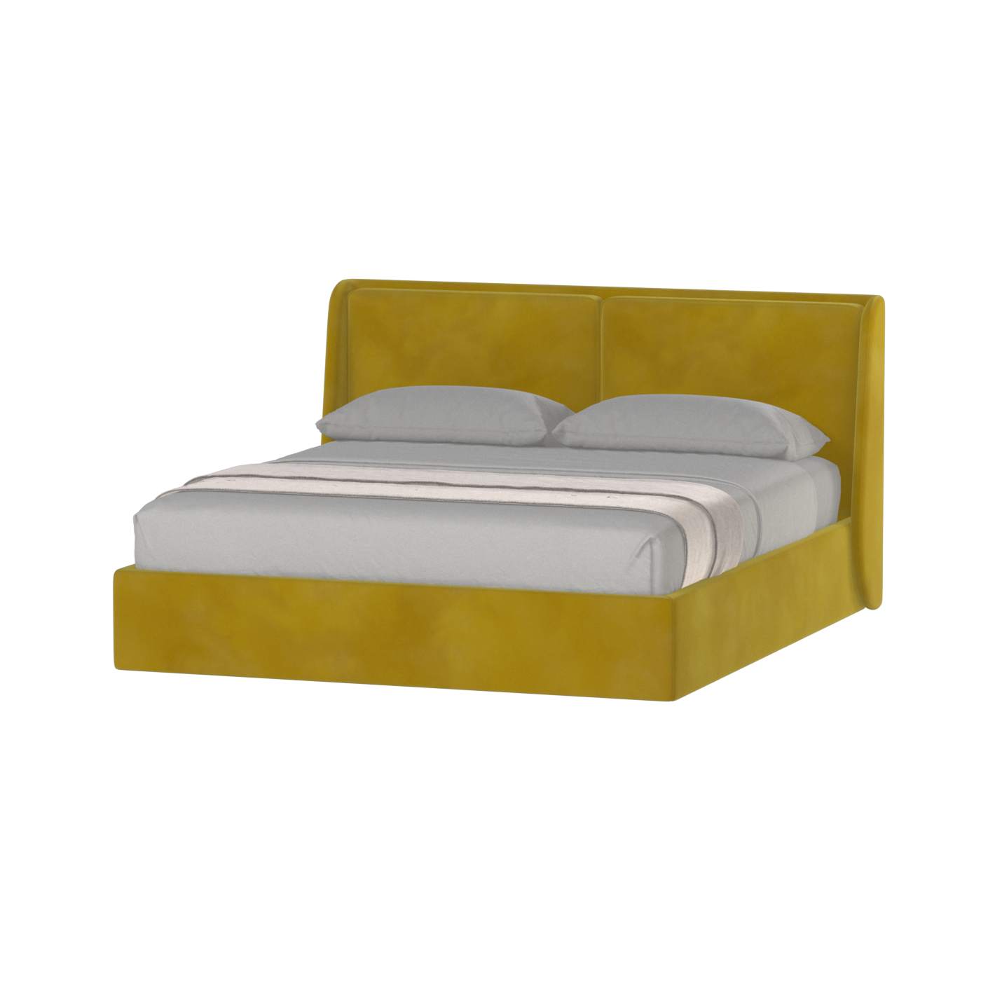 Bett mit weichem Kopfteil Ruby