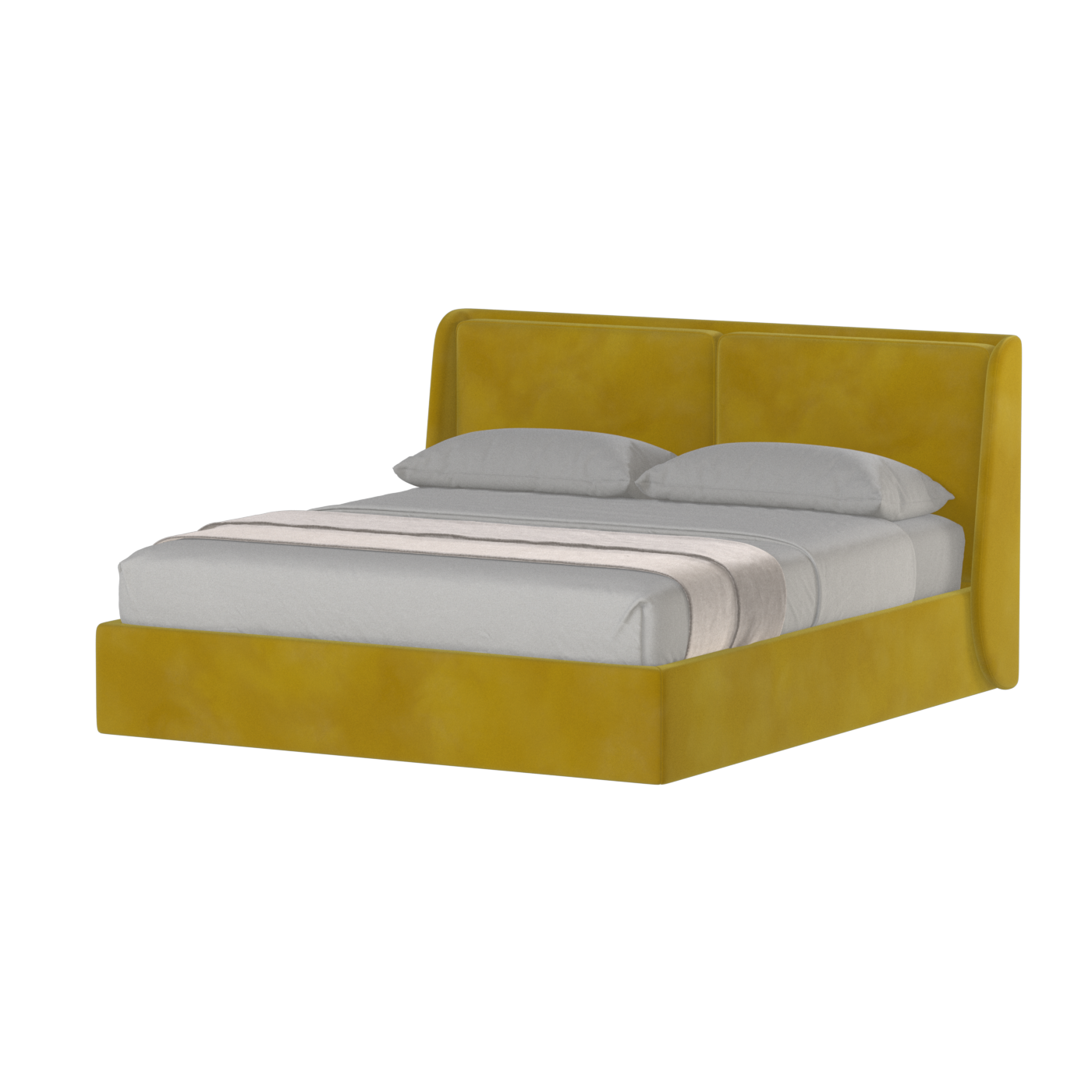 Bett mit weichem Kopfteil Ruby