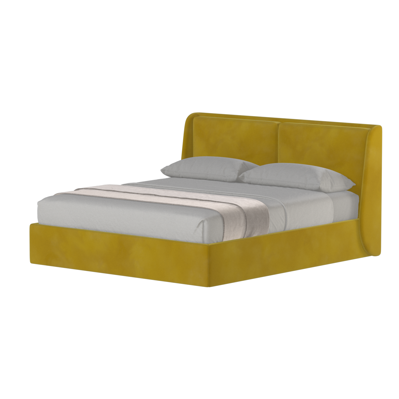 Bett mit weichem Kopfteil Ruby