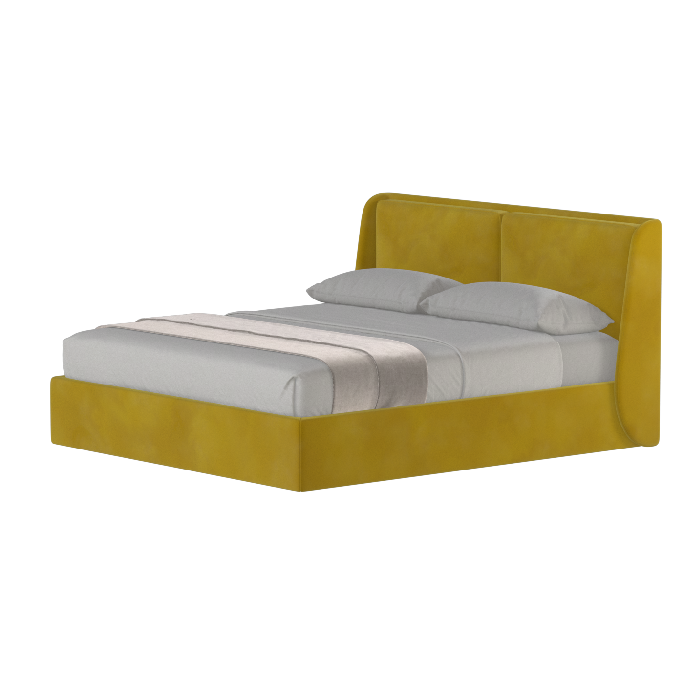 Bett mit weichem Kopfteil Ruby
