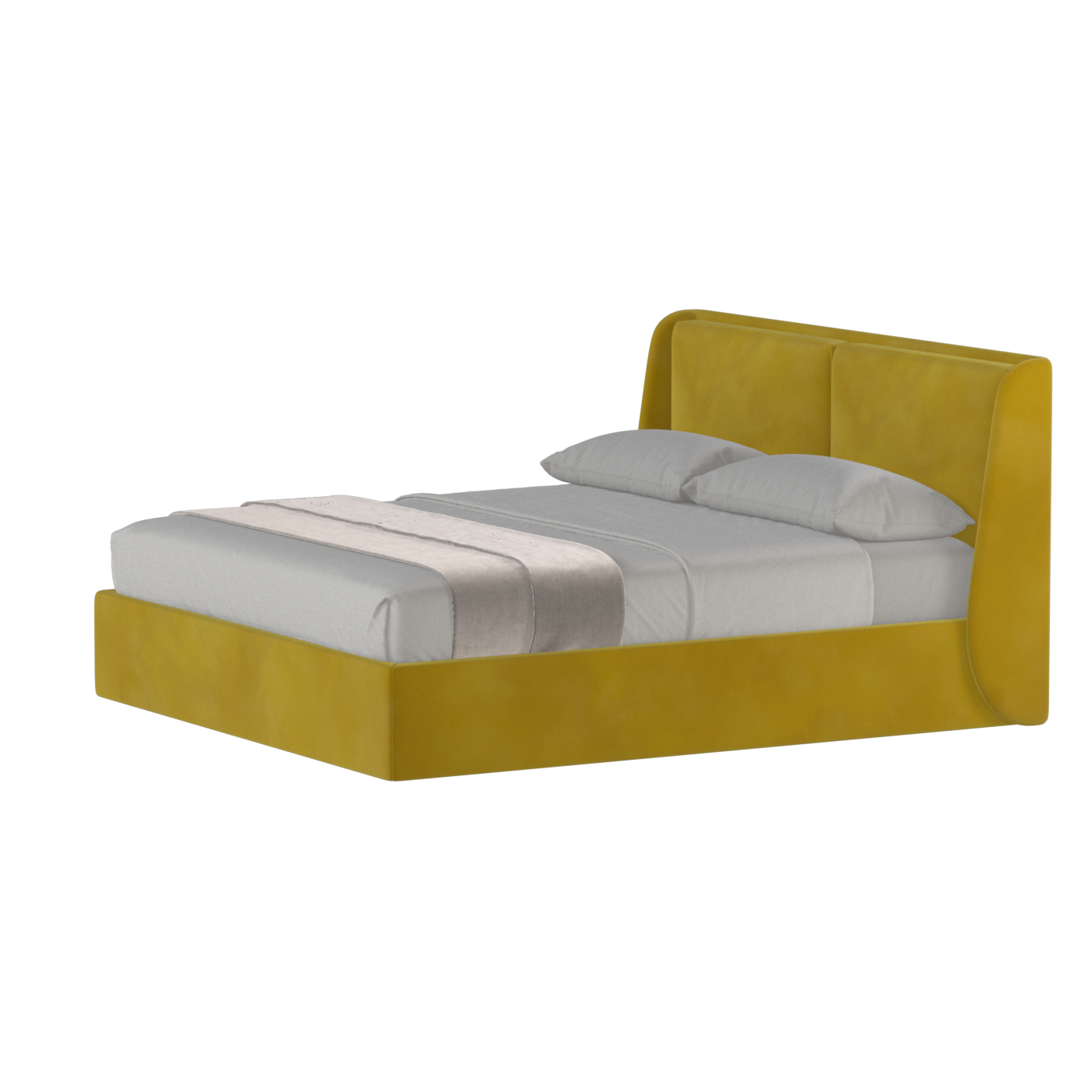 Bett mit weichem Kopfteil Ruby