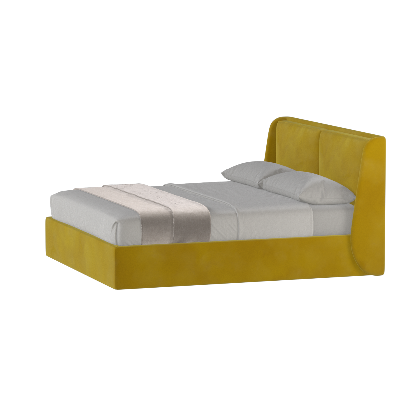 Bett mit weichem Kopfteil Ruby