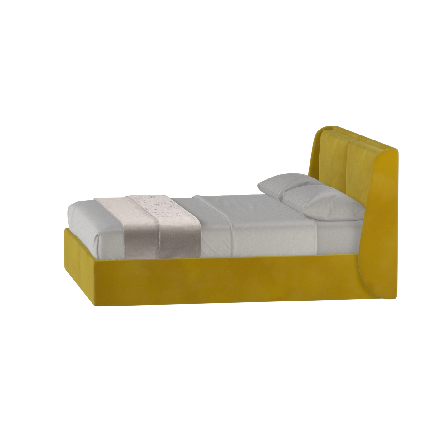 Bett mit weichem Kopfteil Ruby