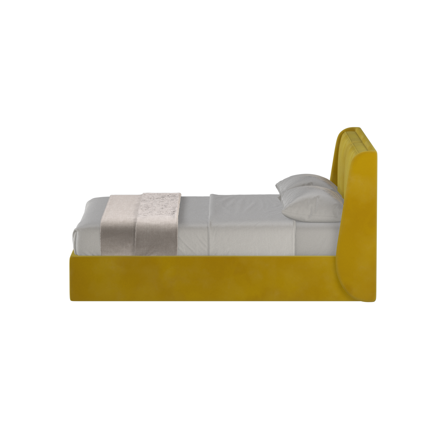 Bett mit weichem Kopfteil Ruby