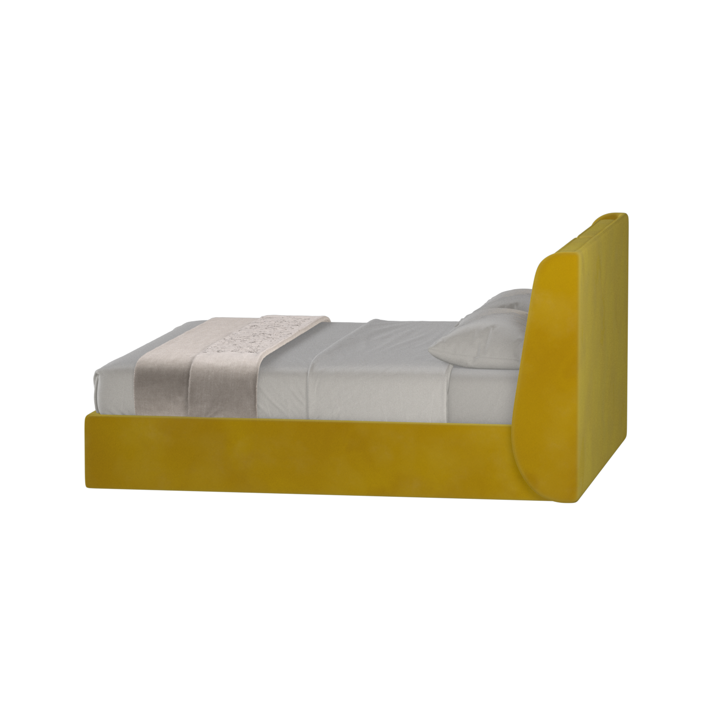 Bett mit weichem Kopfteil Ruby