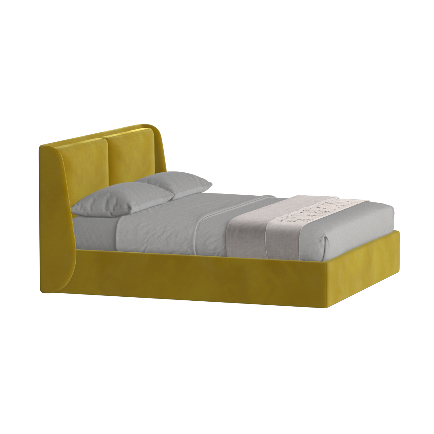 Bett mit weichem Kopfteil Ruby