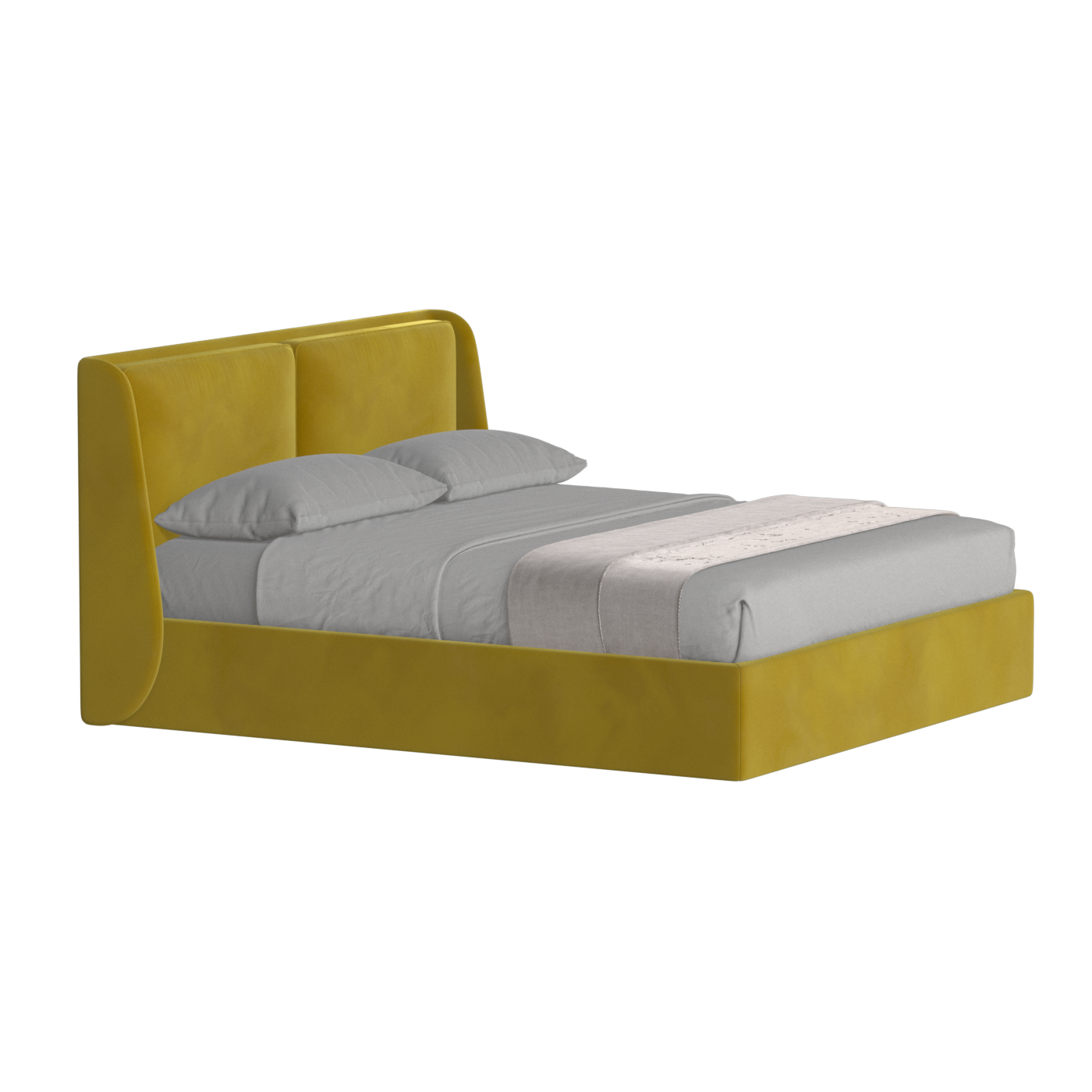 Bett mit weichem Kopfteil Ruby