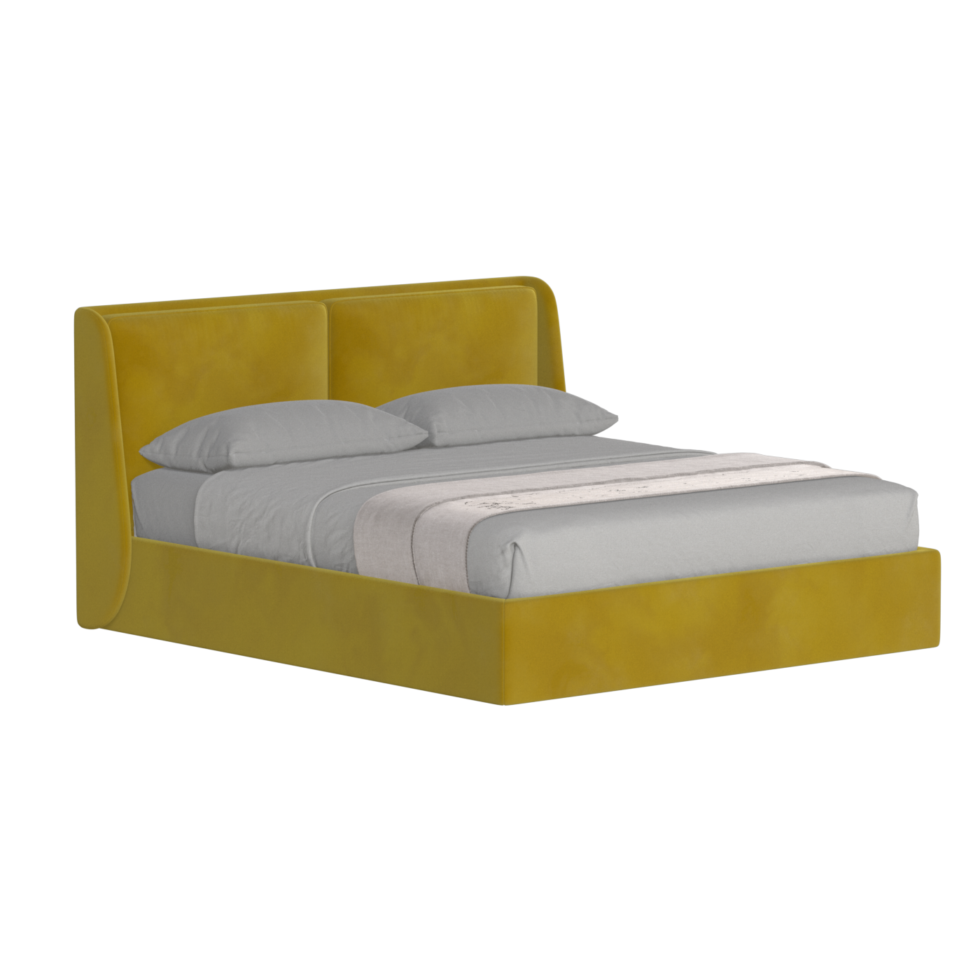 Bett mit weichem Kopfteil Ruby