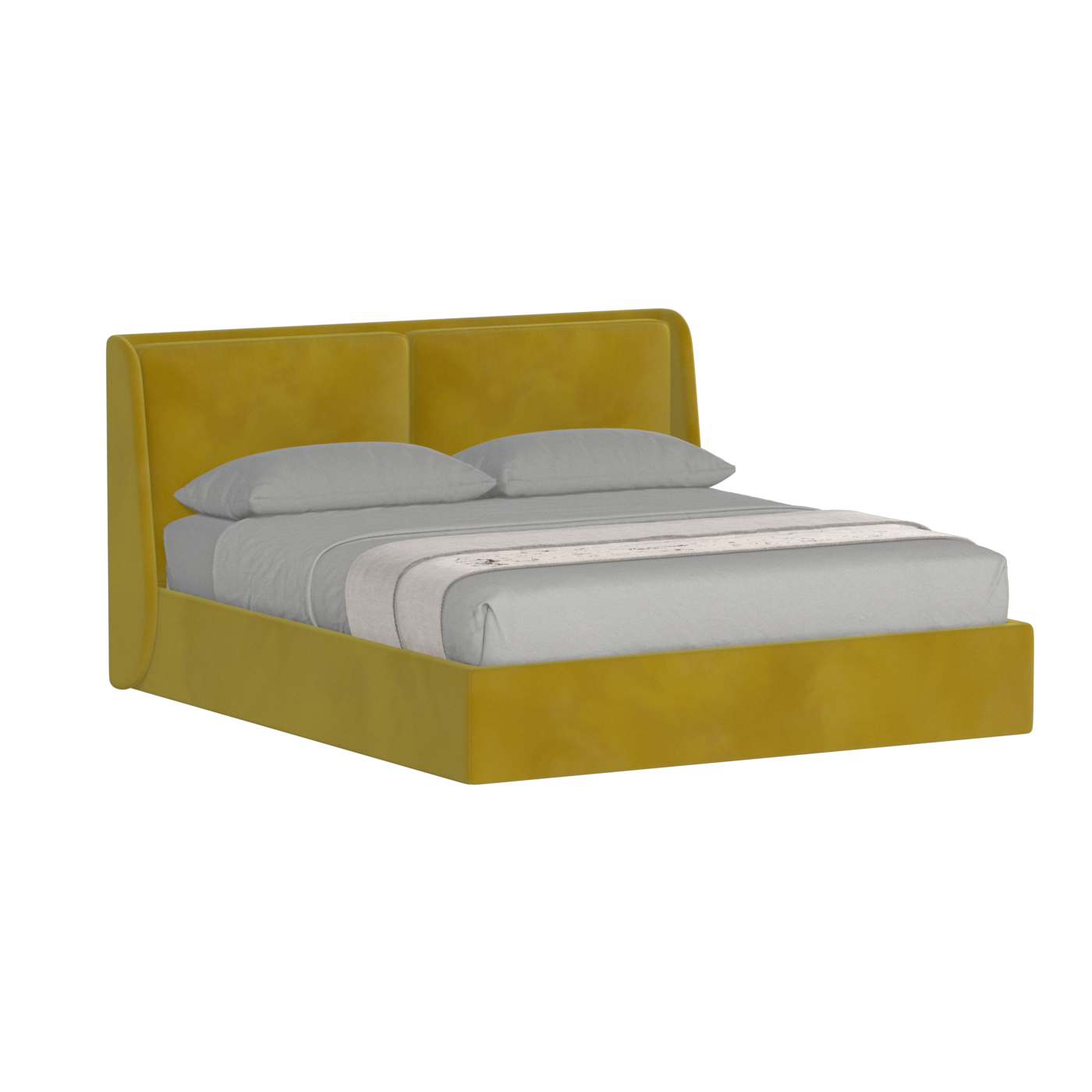 Bett mit weichem Kopfteil Ruby