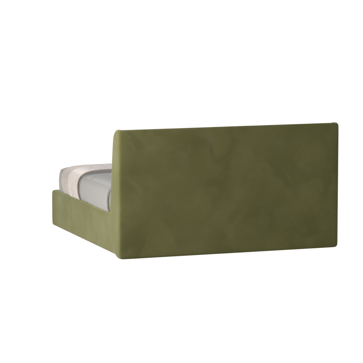 Lit double rembourré Ruby en tissu haut de gamme