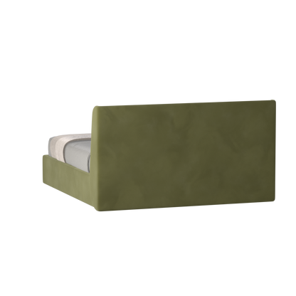 Lit double rembourré Ruby en tissu haut de gamme