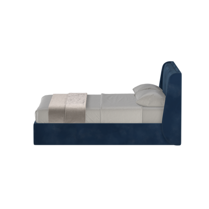 Lit double rembourré Ruby en tissu haut de gamme