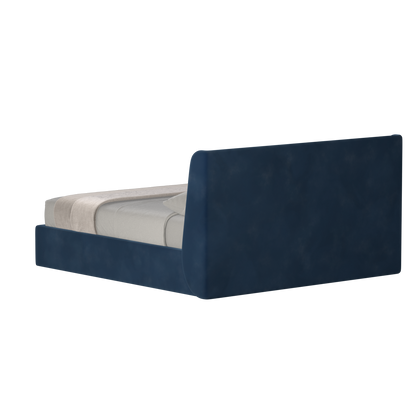 Lit double rembourré Ruby en tissu haut de gamme