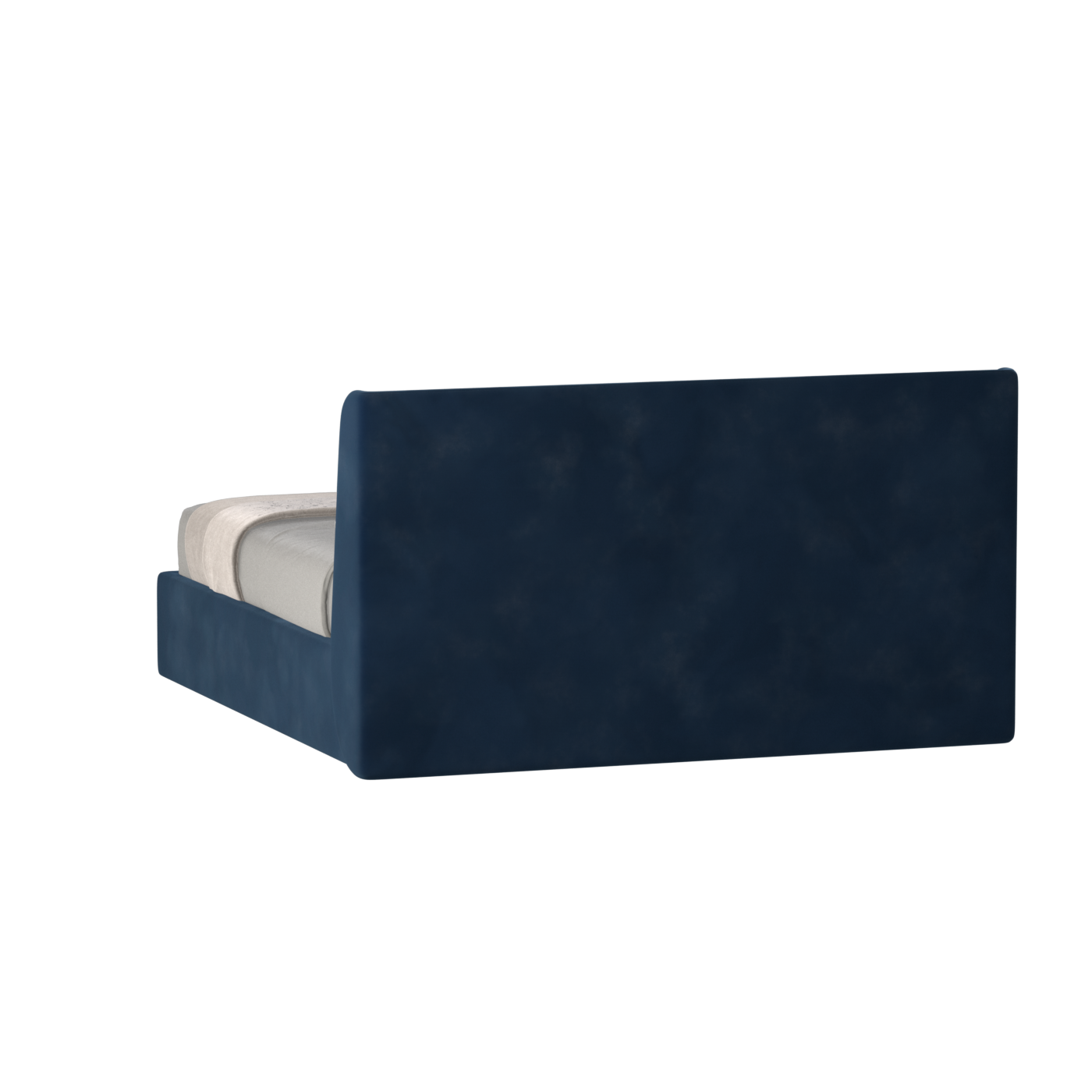 Lit double rembourré Ruby en tissu haut de gamme