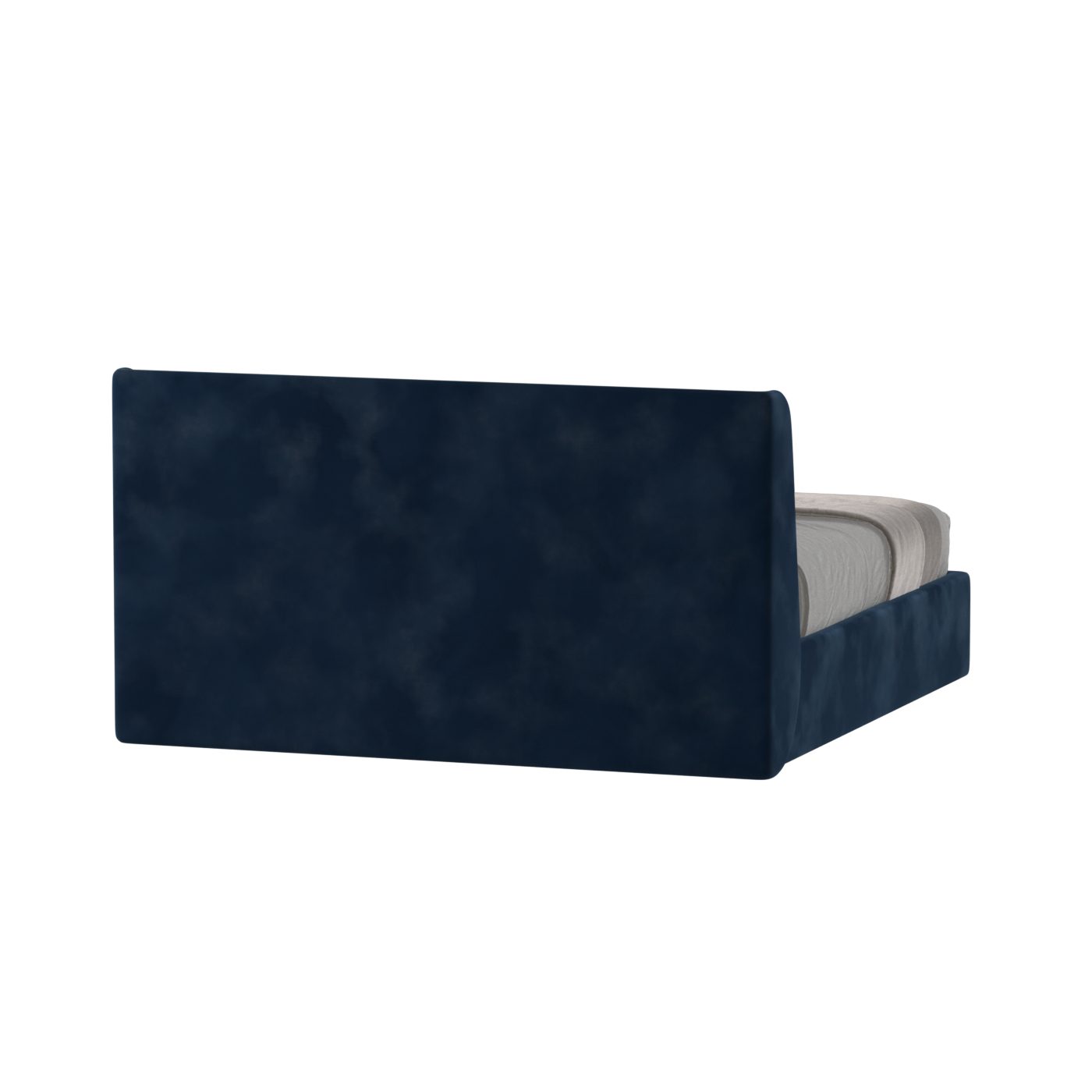 Lit double rembourré Ruby en tissu haut de gamme
