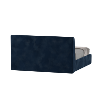 Lit double rembourré Ruby en tissu haut de gamme