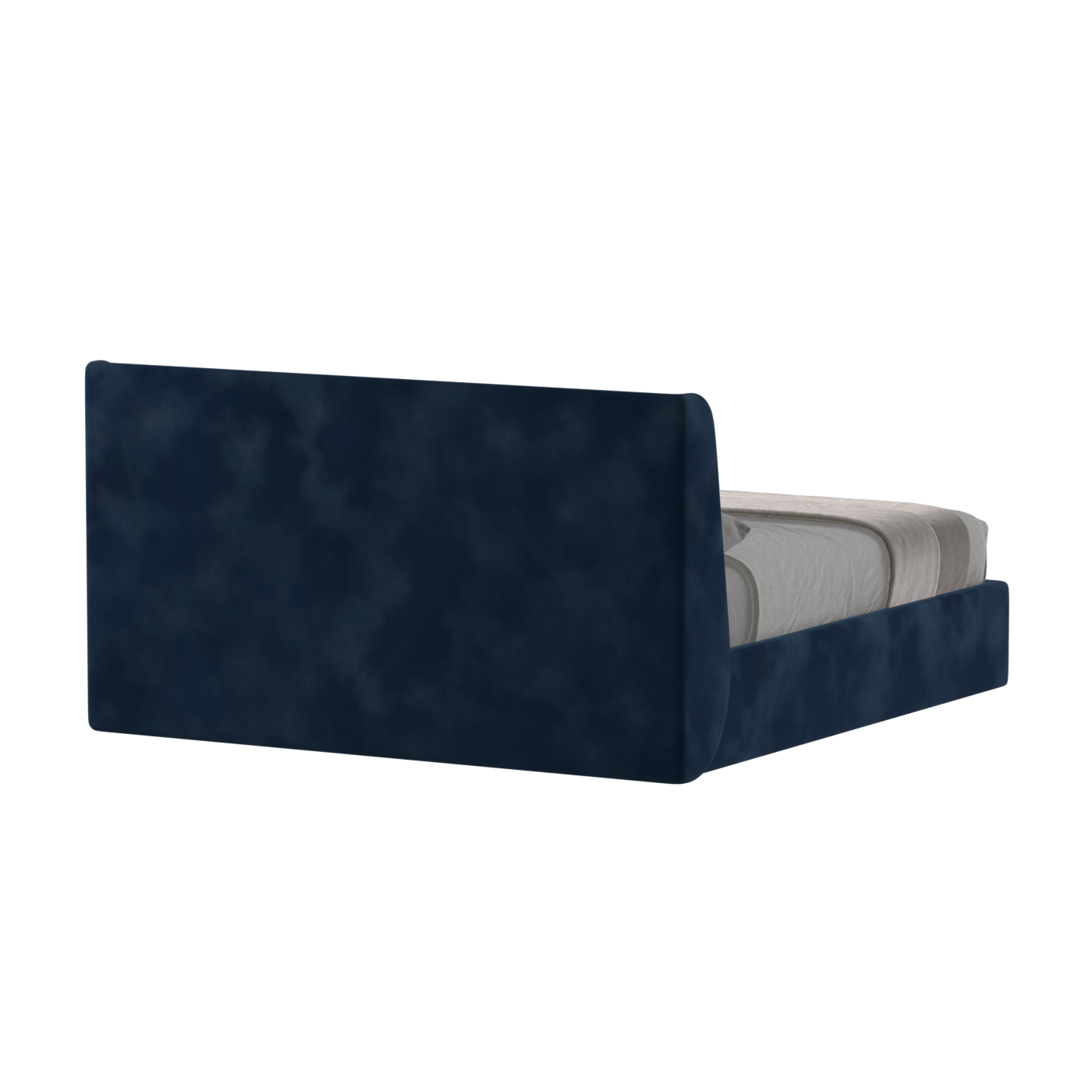 Lit double rembourré Ruby en tissu haut de gamme