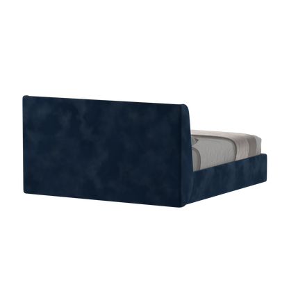Lit double rembourré Ruby en tissu haut de gamme