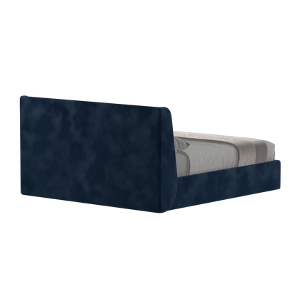 Lit double rembourré Ruby en tissu haut de gamme