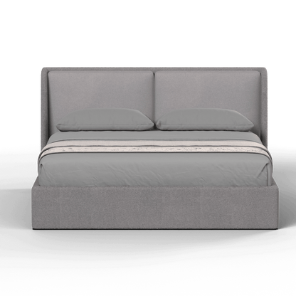 Lit double rembourré Ruby en tissu haut de gamme