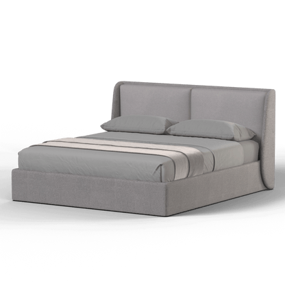 Lit double rembourré Ruby en tissu haut de gamme