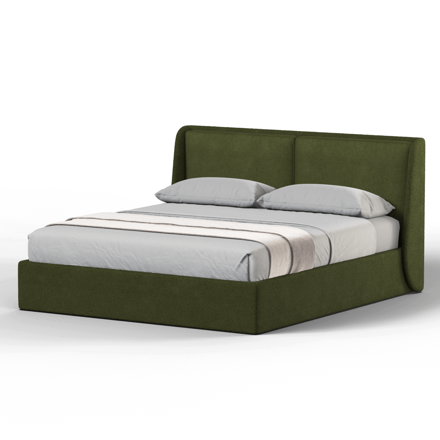 Ruby Upholstered Double Bed in Premium Fabric