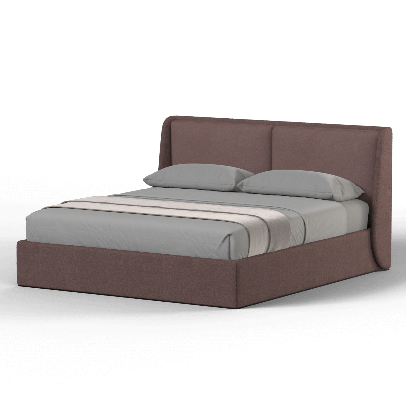 Ruby Upholstered Double Bed in Premium Fabric