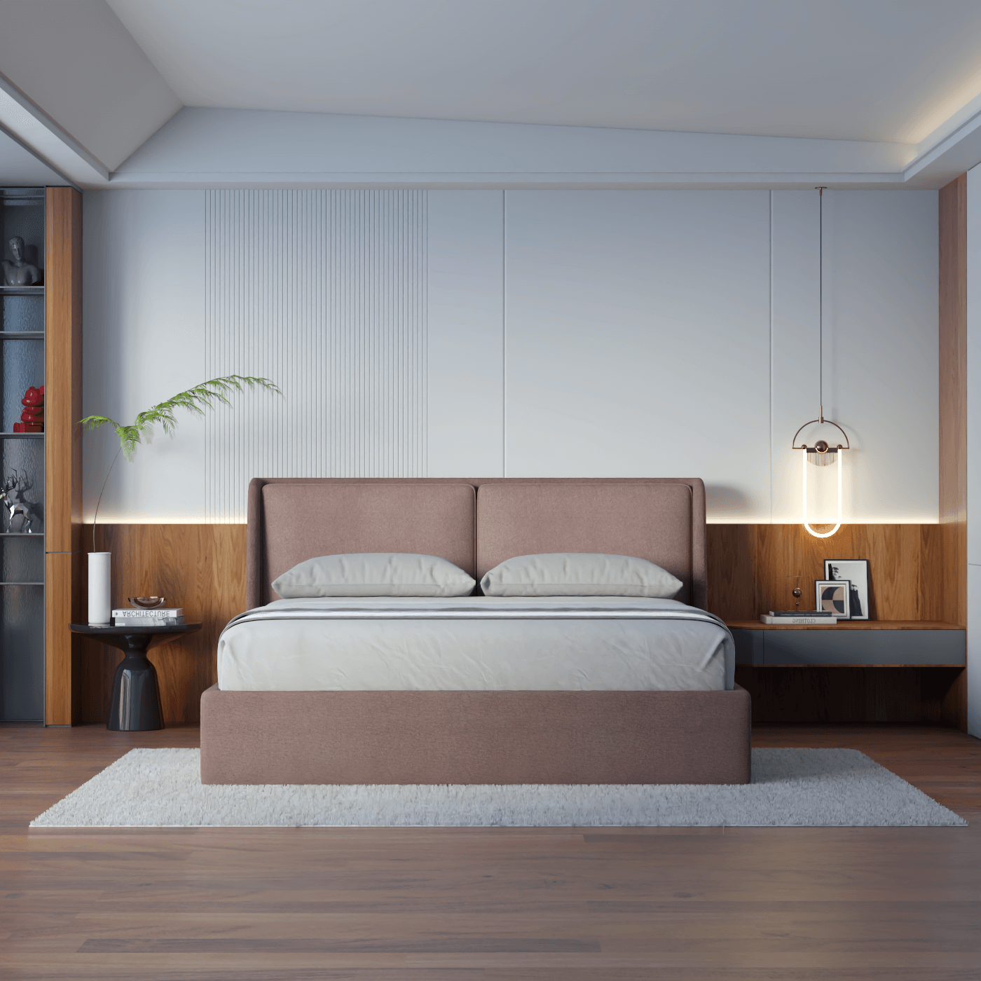 Ruby Upholstered Double Bed in Premium Fabric