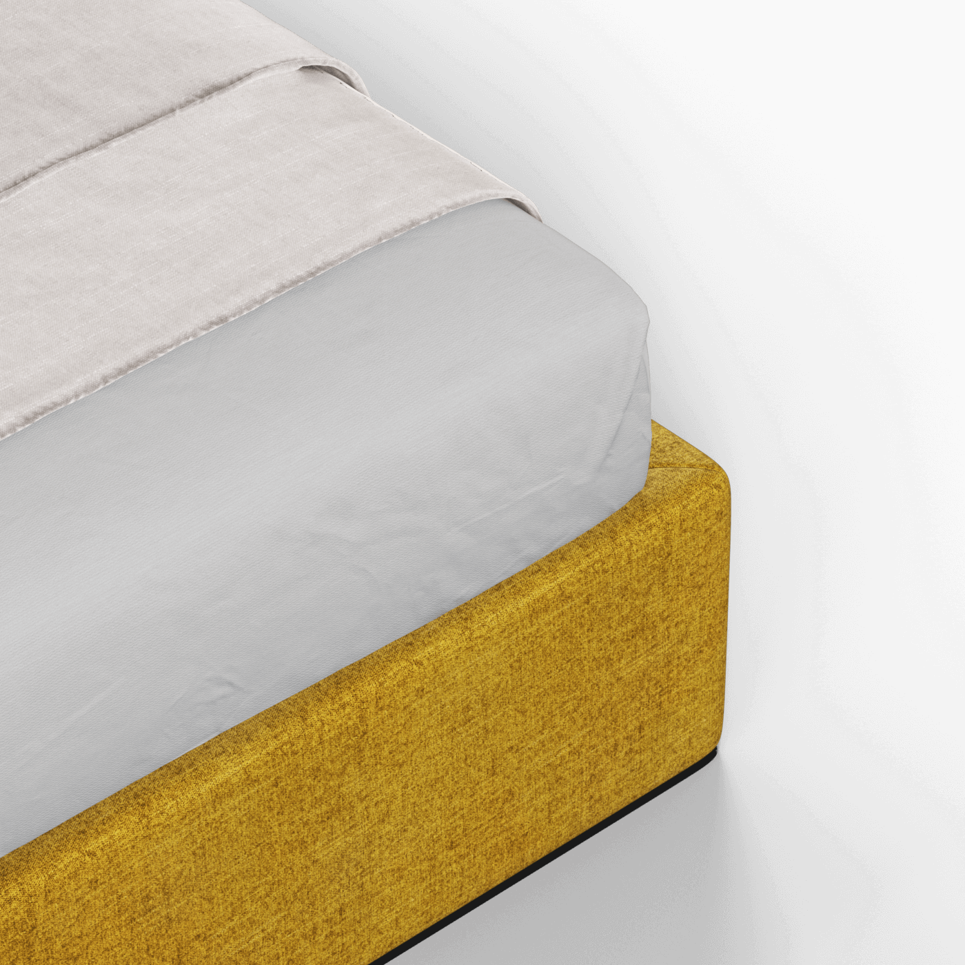 Bett mit weichem Kopfteil Ruby