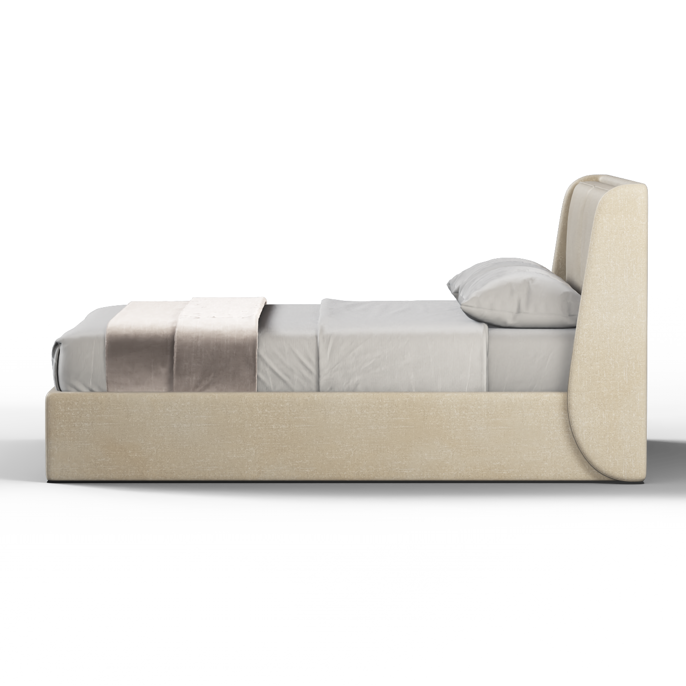 Bett mit weichem Kopfteil Ruby