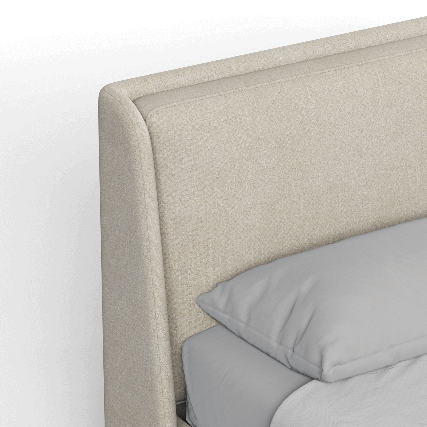 Bett mit weichem Kopfteil Ruby
