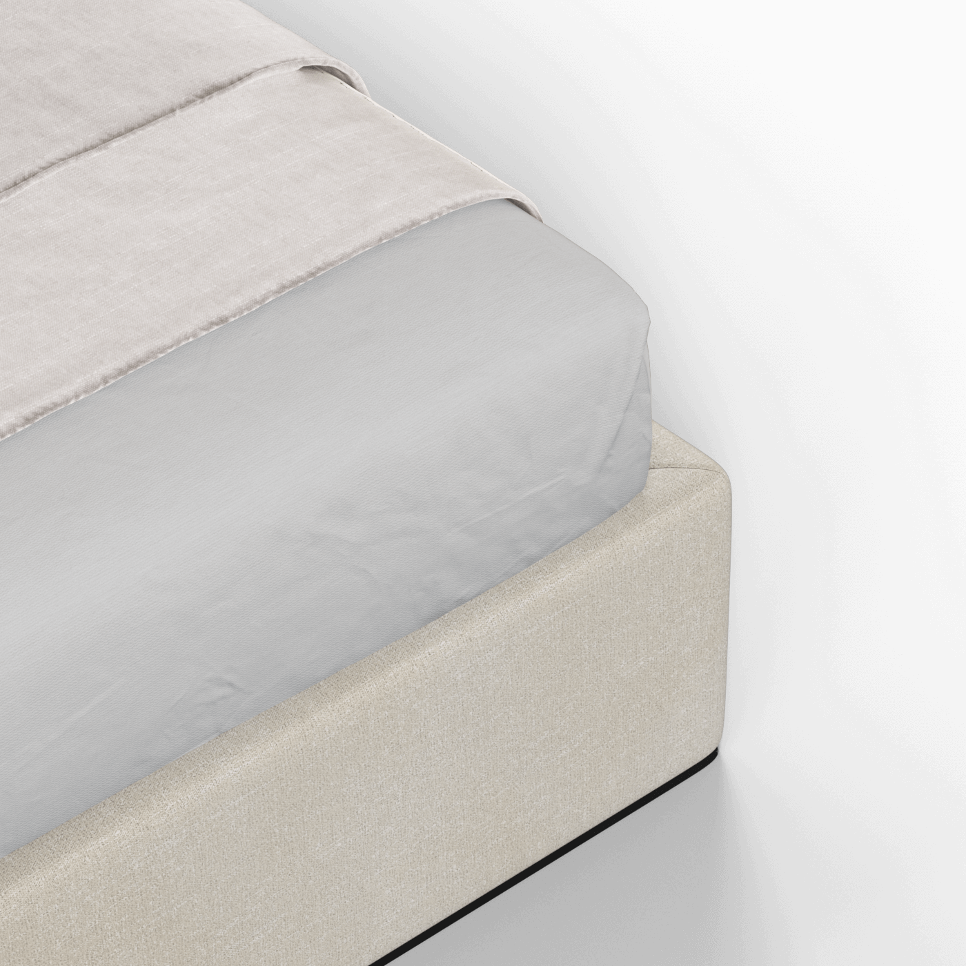 Bett mit weichem Kopfteil Ruby